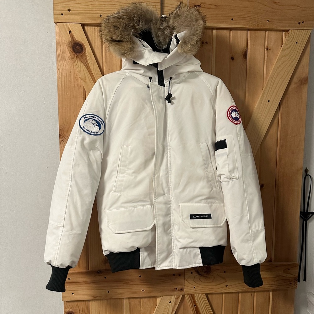 Canada Goose Chilliwack Bomber PBI in White